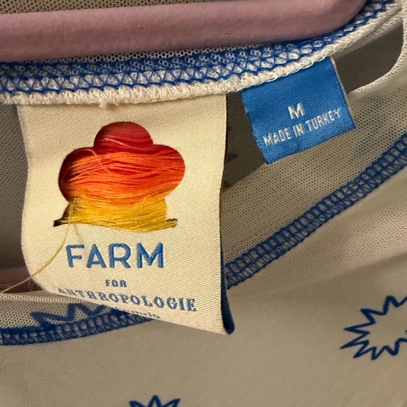 Anthropologie Farm Rio Sunset Graphic Tank Top in Blue and Pink - Picture 3 of 4